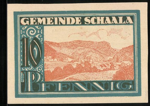 Notgeld schaala 1921 10 - notgeld,