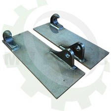 Koppelhaken roh Koppelplatten Gerade Euroaufnahme Frontlader Frontladergeräte