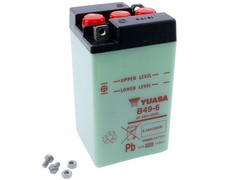 Batterie 6V 8Ah YUASA B49-6 ohne Säurepack, kompatibel für Vespa GS Sprint SS180
