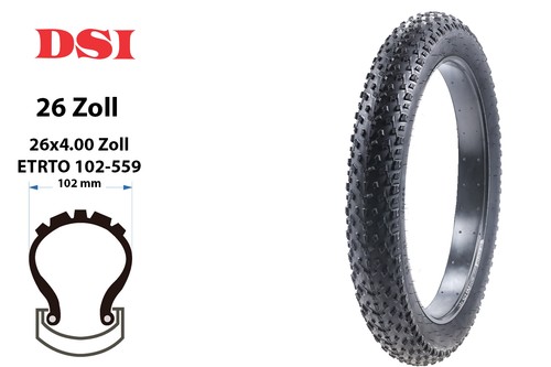 Zoll fahrrad reifen 102 559 - 26, 102-559