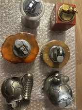 MARMOR STEIN METALL Tischfeuerzeug Gasfeuerzeug Feuerzeug