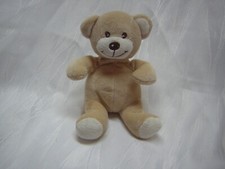 BAMBIA Stofftier Greifling BÄR TEDDY TEDDYBÄR braun beige 13cm sitzend Rassel