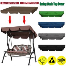 Ersatzdach Hollywoodschaukel Dach WASSERDICHT Gartenschaukel Bezug UV-Schutz Neu