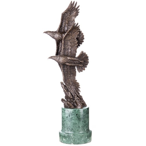 Bronze skulptur adlerpaar - skulptur, im