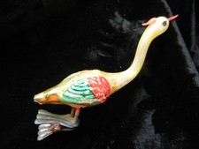 Pfau,ohne Schwanz , Weihnachten ,alter Christbaumschmuck , Glas ,50er Jahre