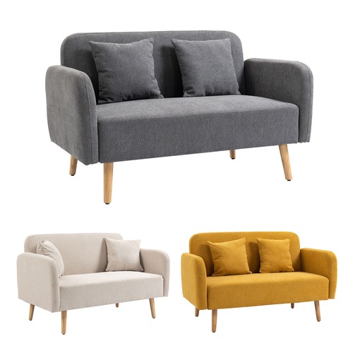 Homcom sitzer doppelsofa - homcom, 2-sitzer