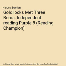 Goldlöckchen met Three Bears: Independent reading Purple 8 [Reading Champion], Har