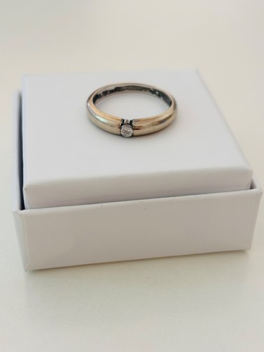 Damenring gold 585 - 585, weißgold