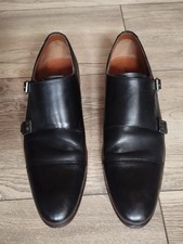 LAWRENCE GREY / Herren-Schuhe Doppel-Monk/ Größe: 43 /Farbe: Schwarz /TOPZUSTAND