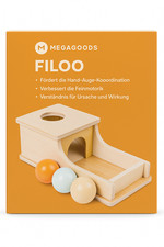 Montessori Holzspiel Pitch-Ball-Box Lernspielzeug für Kinder DE.