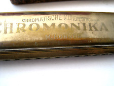 Chromatische Mundharmonika - Chromonika III - made in Germany  - Länge ca. 18 cm