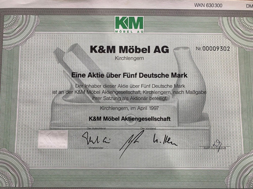 Altes wertpapier aktie der - altes,
