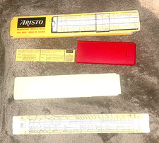 Rechenstab (Rechenschieber) von Aristo mit Verpackung und Schuber