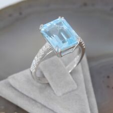 Wert 1570 € Brillant Topas Ring in 750 18 Karat Weiß Gold