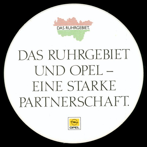 Werbe aufkleber opel das - -,