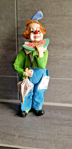 Handbemalte clown figur - handbemalte, clown-figur