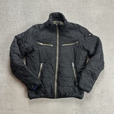 DIESEL Herren Jacke Bomberjacke Gr L Windbreaker Windjacke Biker 17306 Schwarz