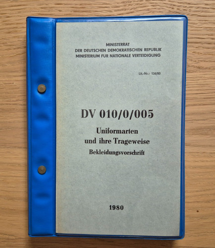 Dienstvorschrift ddr nva - ddr, --
