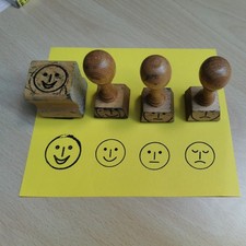 Lehrerstempel Motivationsstempel Motivstempel 4 Stück Smiley 