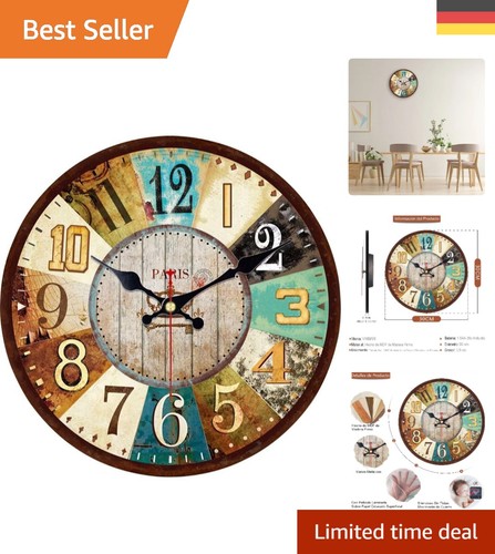 Vintage holz wanduhr - vintage,