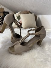 Absatzschuhe Deichmann Perlen Beige 39