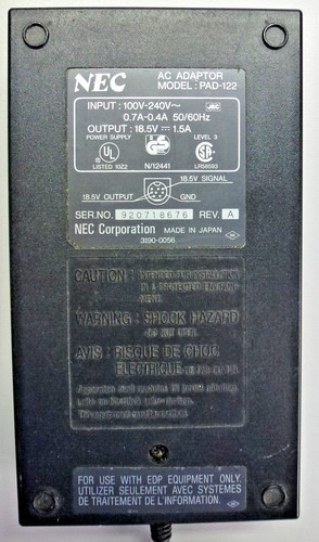 Nec pad 122 adaptor - ac,