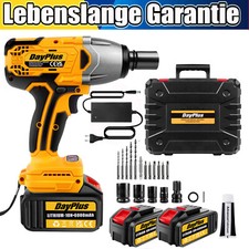 1/2" 6000mAh 1800NM Kfz Schlagschrauber Schrauber Akkuschrauber Koffer + 2x Akku