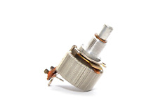 Draht-Potentiometer / Draht-Widerstand, 15 Ohm Achse 6mm, Variable Resistor, NOS