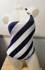 Badeanzug Gr.40 Streifen Blau