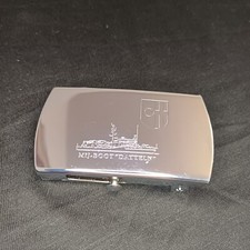 Zippo Belt Buckle Army Ship