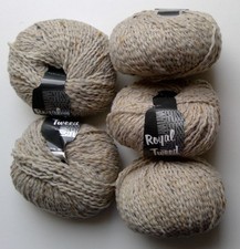 5 Knäuel Lana Grossa Royal Tweed Farbe 8 Wolle 250g