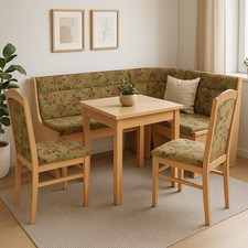 Eckbankgruppe 4-teilig Buche