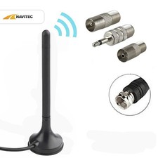 ✅ DAB Antenne für HiFi Anlage FM Radio UKW Antenne Magnetfuss 3x Adapter IEC F ✅