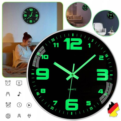 Wanduhr leuchtend 30cmuhr - wanduhr,