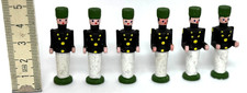 Bergmann Pyramidenfiguren Erzgebirge 6 Stück MINIATUREN 4,5cm DDR /P2.11/6