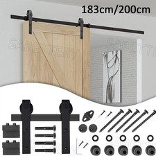 Schiebetürsystem Set Schiebetürbeschlag Laufschienen Türführung für Schiebetüren