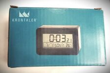 Funkwecker KRONTALER Digitaler mit LCD-Hintergrundbeleuchtung Temperaturanzeige