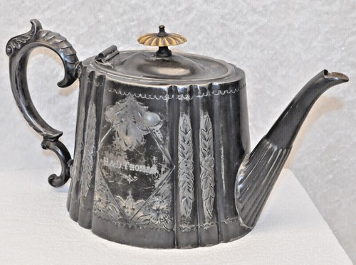 Antike metall tee kaffee kanne - metall,