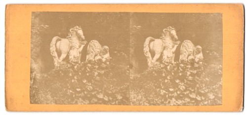 Stereo fotografie statue - statue,