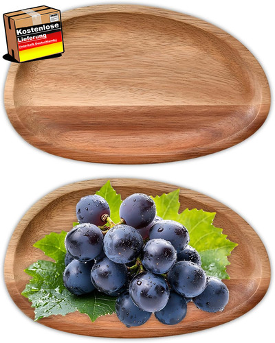 Ovales holztablett für - ovales,