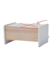 CHILDHOME Holztritt 2-in-1 Tritthocker Trittschemel Kinderschemel 35 x 23 x 18