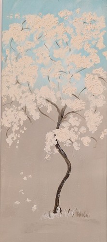 Ein original blühender - blühender, baum