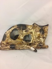 Design Keramik liegende Katze