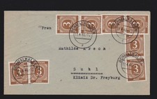 Brief alli. Besetzung MeF Mi.8x 913 von Schmalkalden 1946 gelaufen