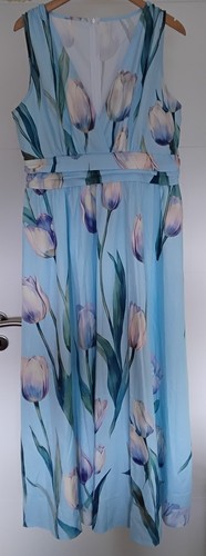 Kleid maxi himmelblau - kleid,