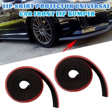2x Front Spoiler Lippe Seiten Schweller universal flexibel 2,5m x 6cm Schwarz