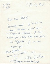 Jean COCTEAU - Signierter