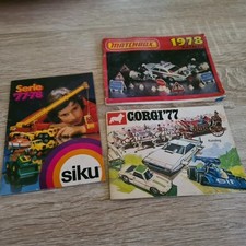 3 Siku-Matchbox-Corgi Toys  Kataloge aus den 70er Jahren