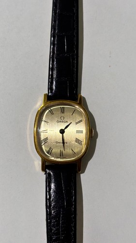 Omega damen uhr - uhr,, leder