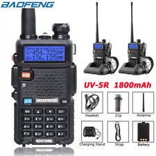 1 Paar Baofeng UV-5R Walkie Talkie VHF UHF 5 WATT Handheld Hand-Funkgerät Set